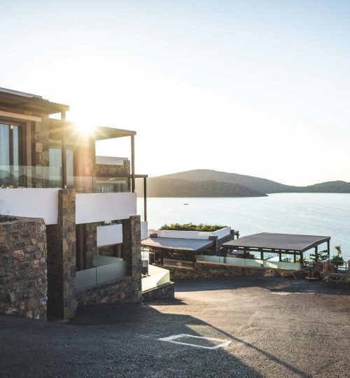 Elegant modern house by the lake with stunning sunrise view. Ideal real estate.